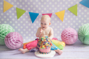 cake smash glasgow photography studio