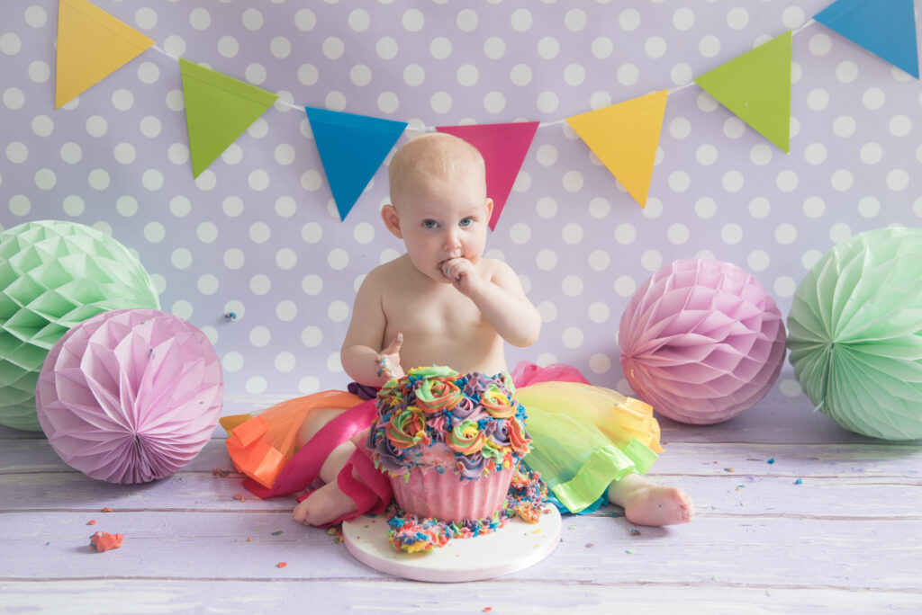 cake smash glasgow photography studio