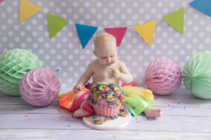 cake smash glasgow photography studio