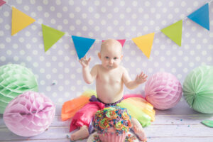 cake smash glasgow photography studio