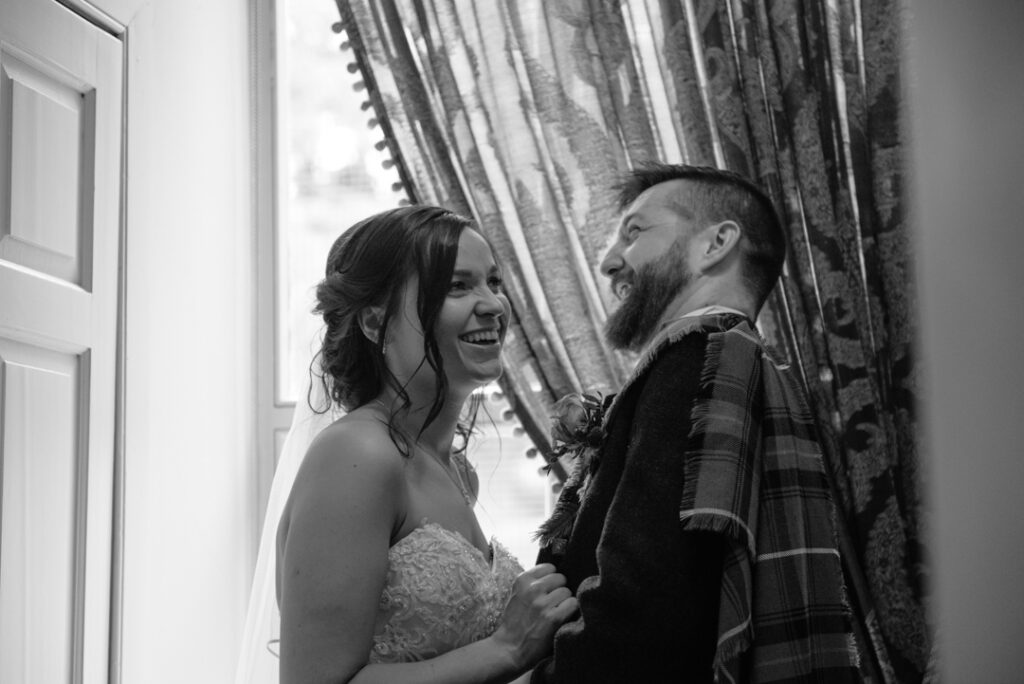 Documentary wedding photographer Scotland