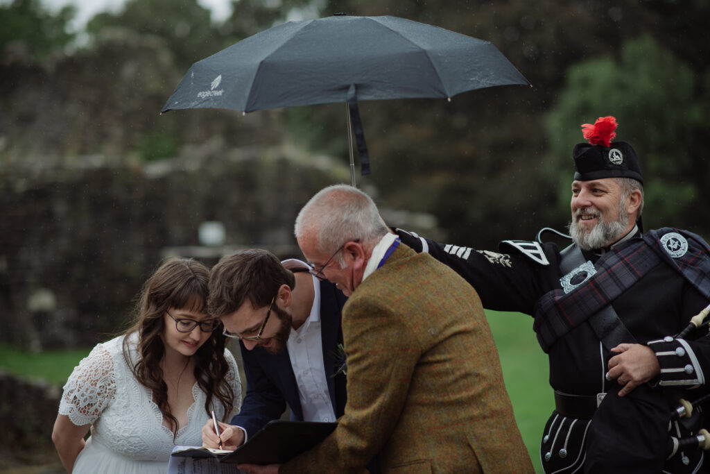 Castle elopement Scotland