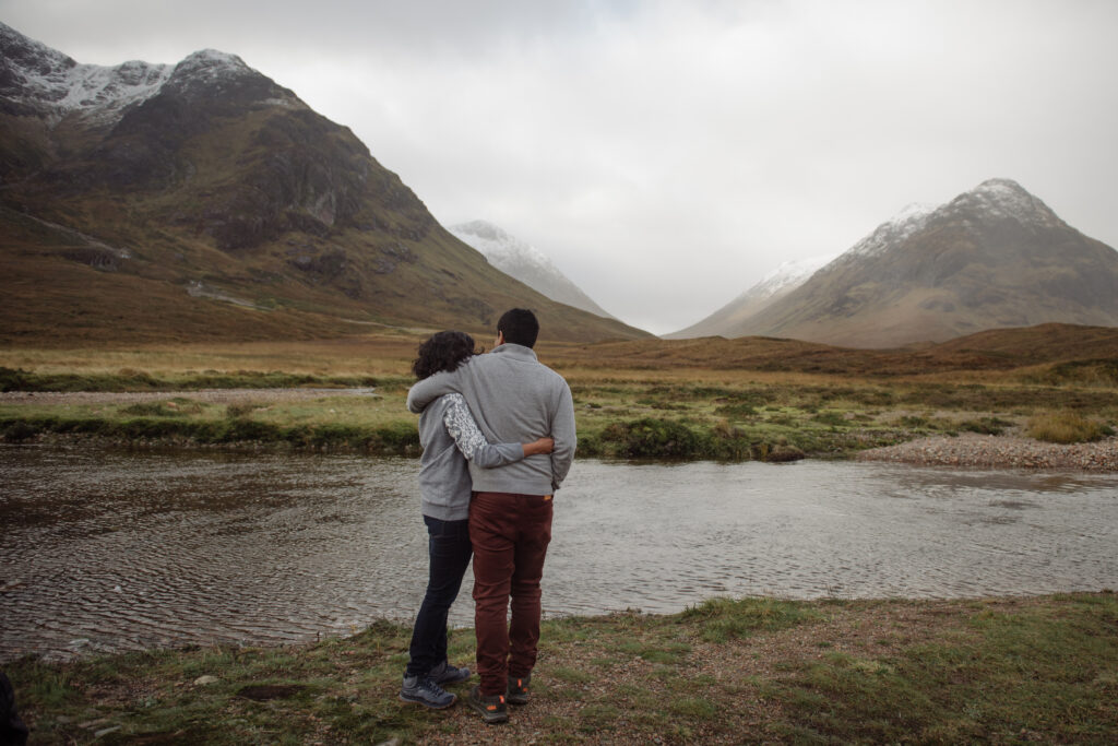 scottish highlands adventure engagement session