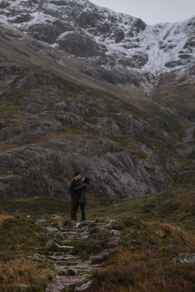 scottish highlands adventure engagement session