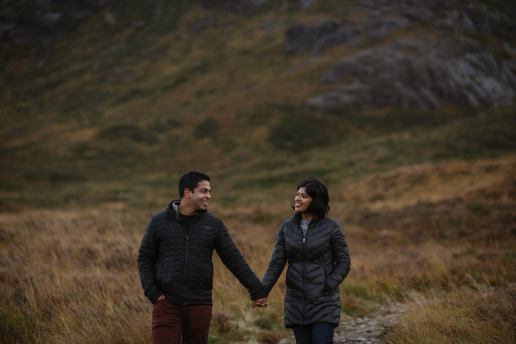 scottish highlands adventure engagement session