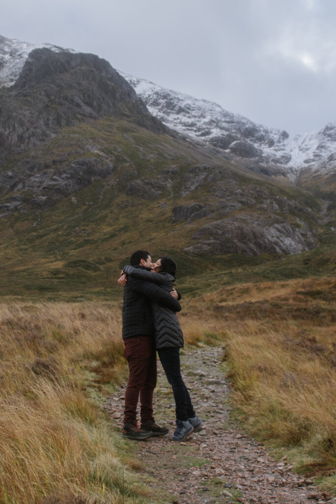 scottish highlands adventure engagement session