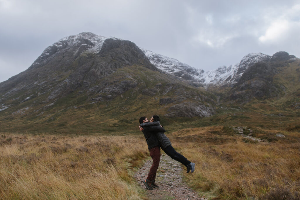 scottish highlands adventure engagement session