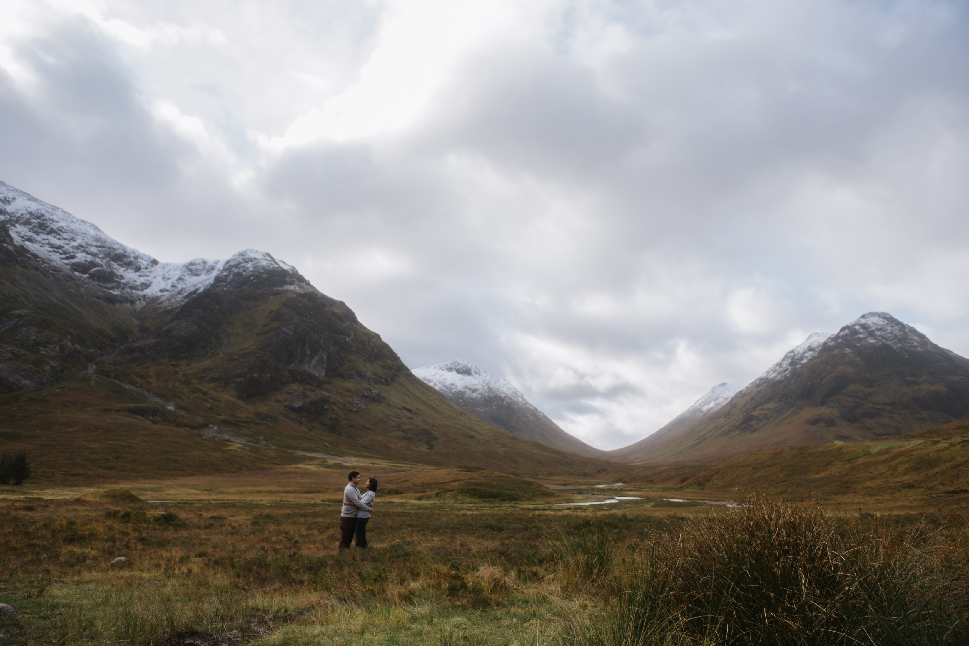 scottish highlands adventure engagement session