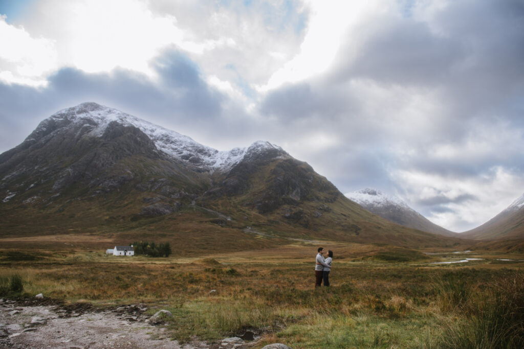 scottish highlands adventure engagement session