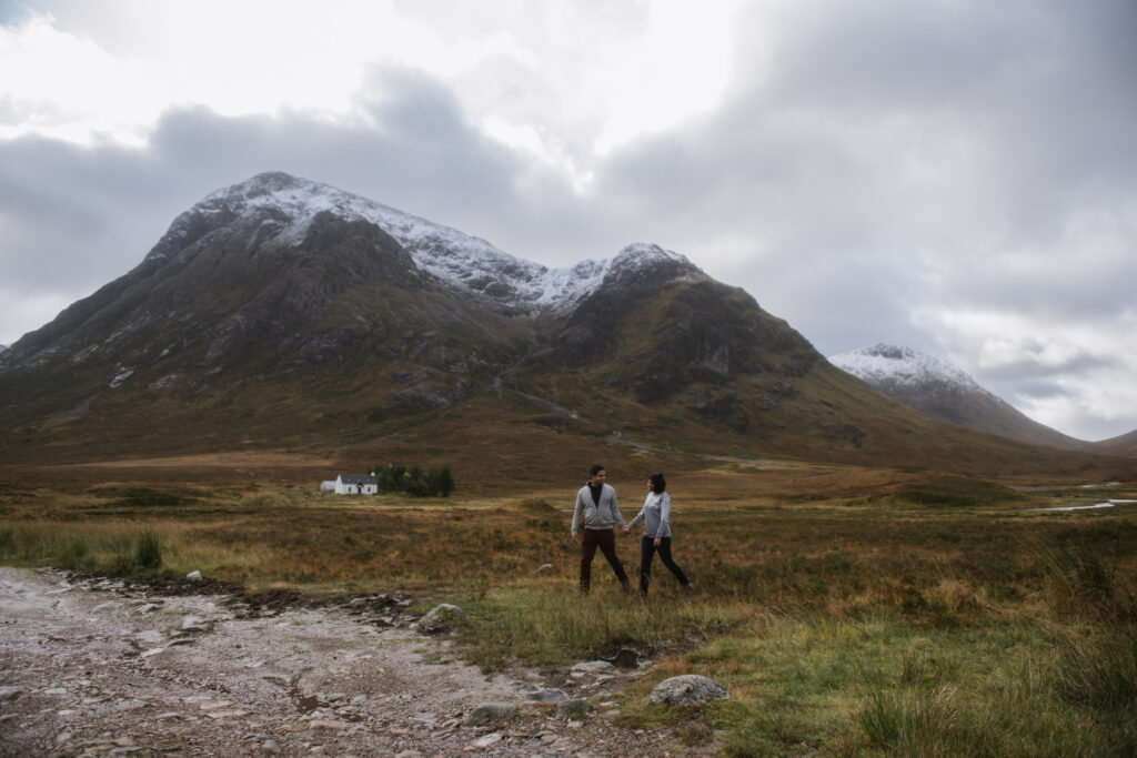 scottish highlands adventure engagement session
