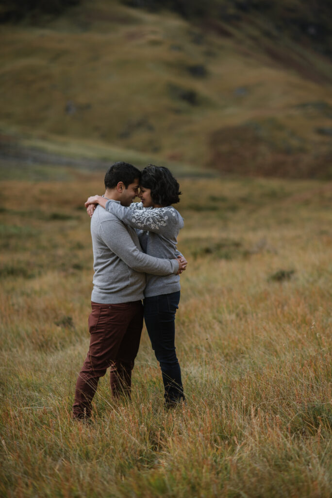 scottish highlands adventure engagement session