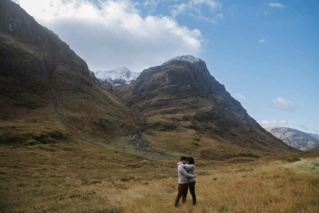 scottish highlands adventure engagement session