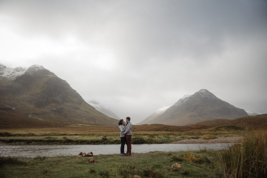 scottish highlands adventure engagement session