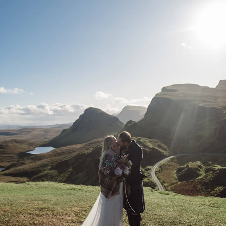 Alternative Wedding Photographer Scotland isle of skye outdoor wedding ceremony
