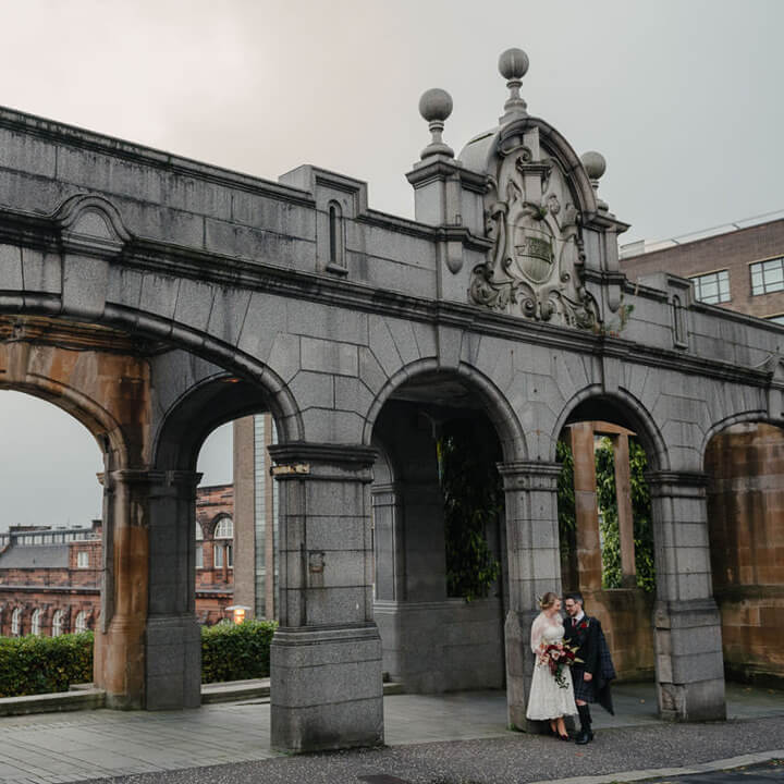 Alternative Wedding Photographer Scotland glasgow city centre wedding