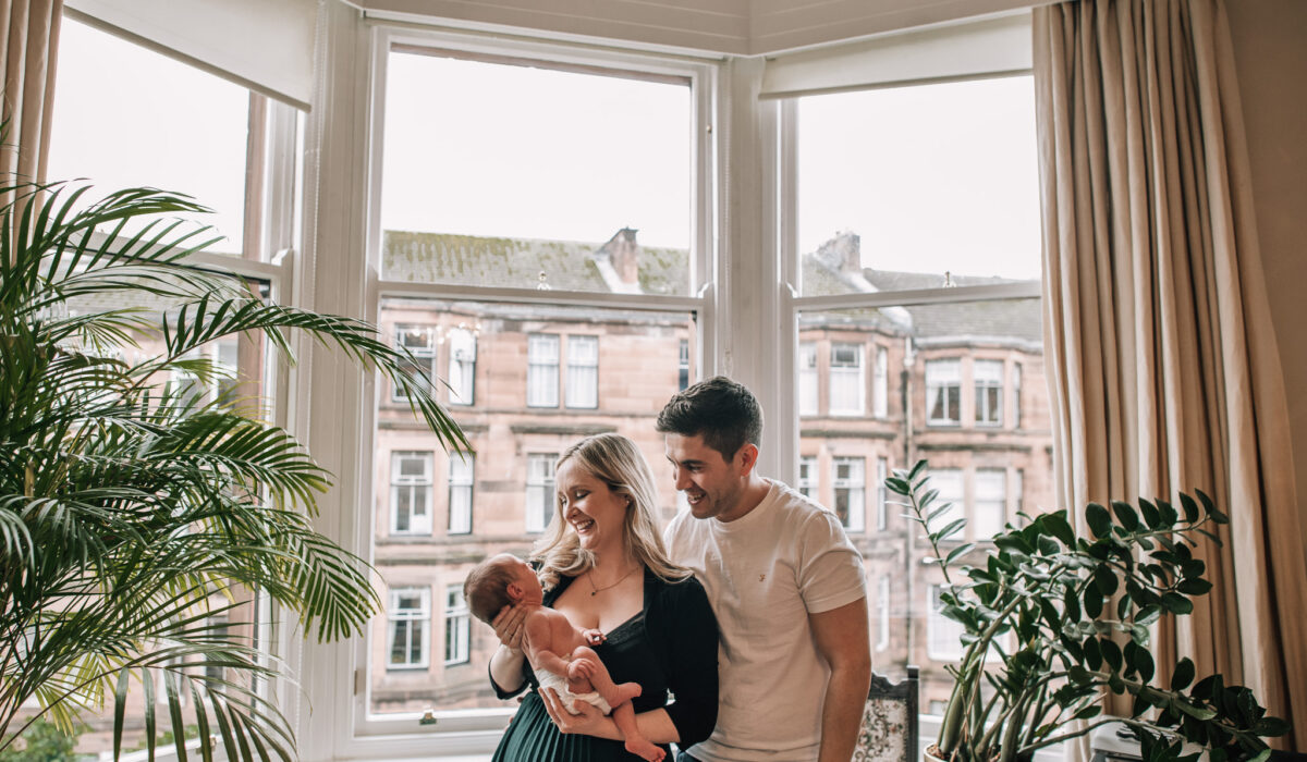 in home newborn photography Glasgow West End