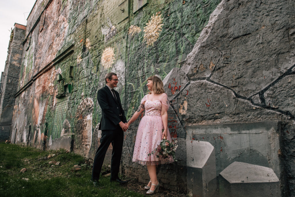 Montrose Street Glasgow Wedding, alternative wedding photographer Glasgow