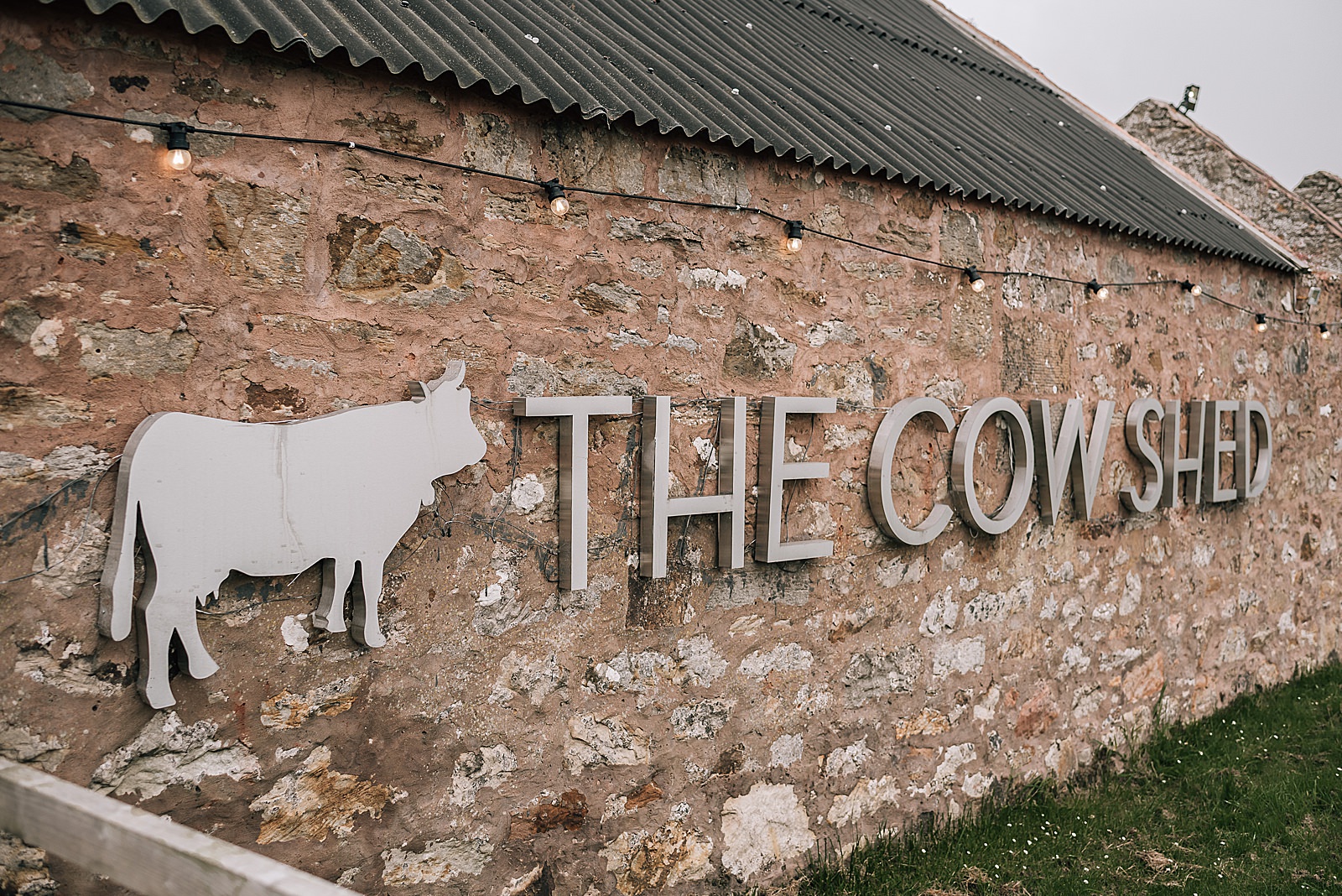 the cow shed scotland in crail - a quirky Scottish wedding venue with rustic barns