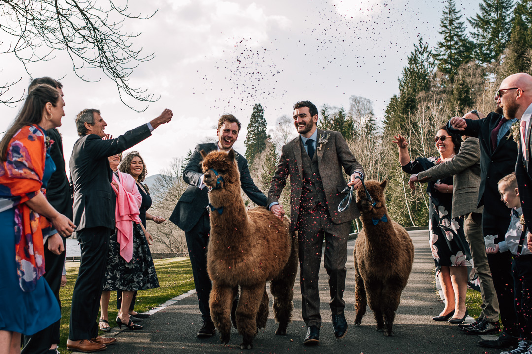queer wedding photographer Scotland Altskeith Country House